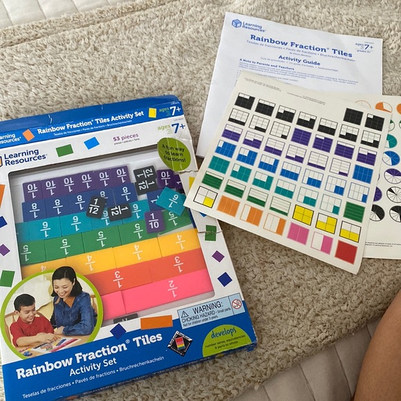 Rainbow Fraction Tiles - Picture 1 of 1